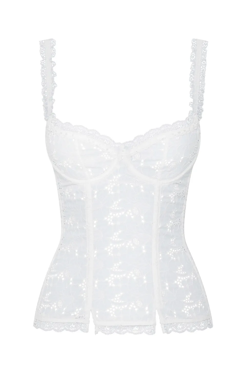 cadolle-salsa-corset-blanc-broderie-anglaise image 1