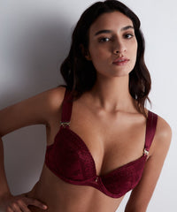 aubade-magnetic-spell-soutien-gorge-push-up-moul-crimson-red image 2