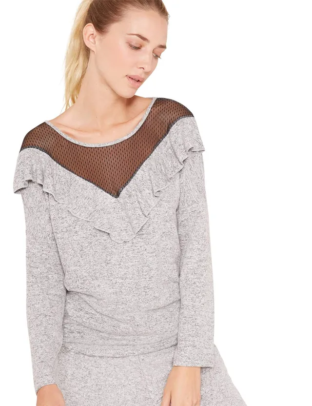 darjeeling-melrose-haut-de-pyjama-femme-gris-taille-l image 1