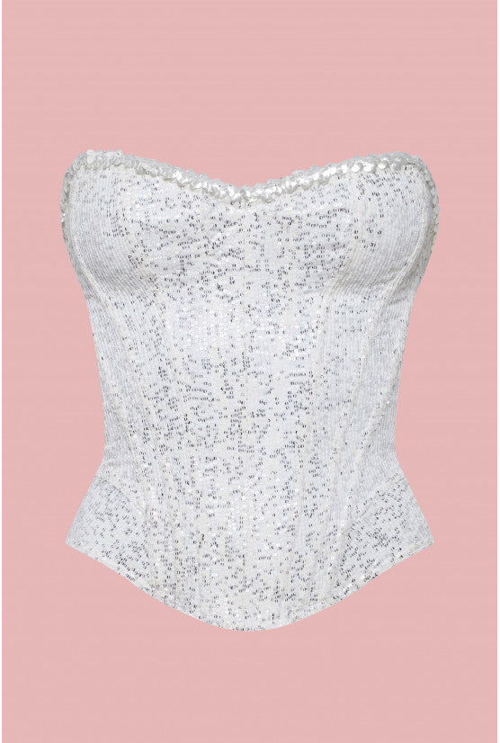 cadolle-corset-malia-keiko-la-age-sequins-blancs image 1