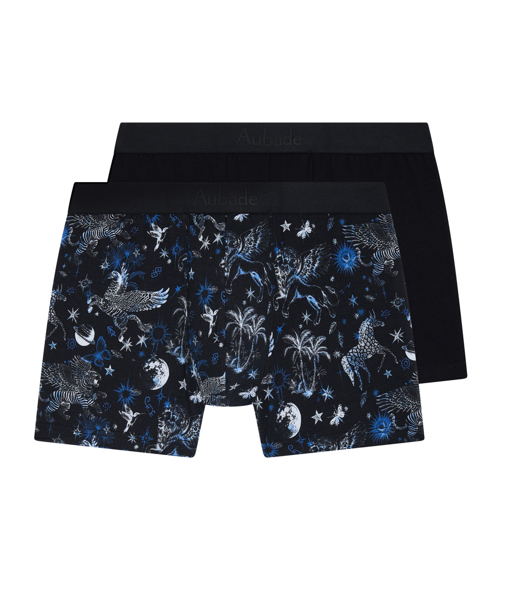 aubade-homme-pack-2-boxers-legendary-noir image 1