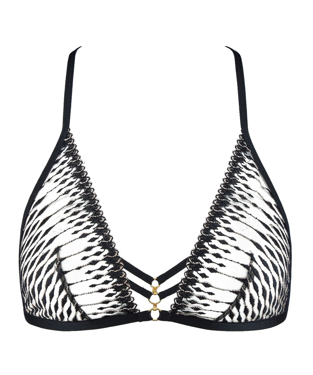 aubade-voodoo-kiss-bralette-triangle-millenium-black image 1