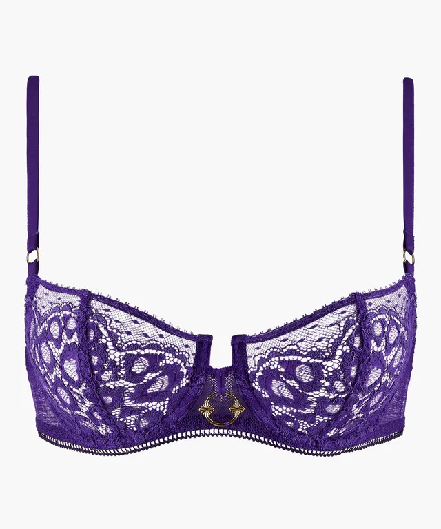 aubade-illusion-fauve-soutien-gorge-corbeille-armatures-ultraviolet image 1