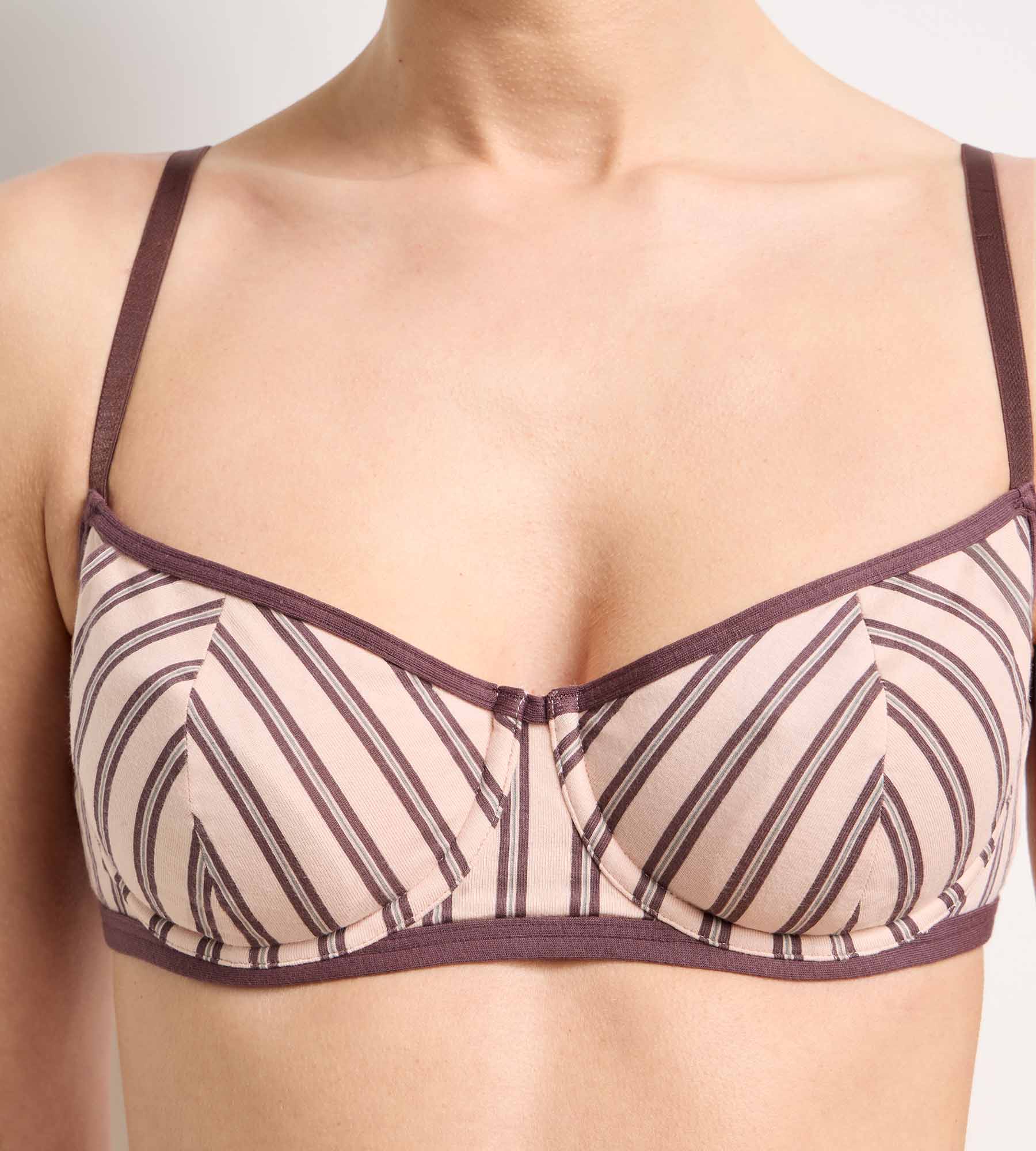dim-soutien-gorge-corbeille-armatures-brun-rose-dim-x-ines-de-la-fressange image 1