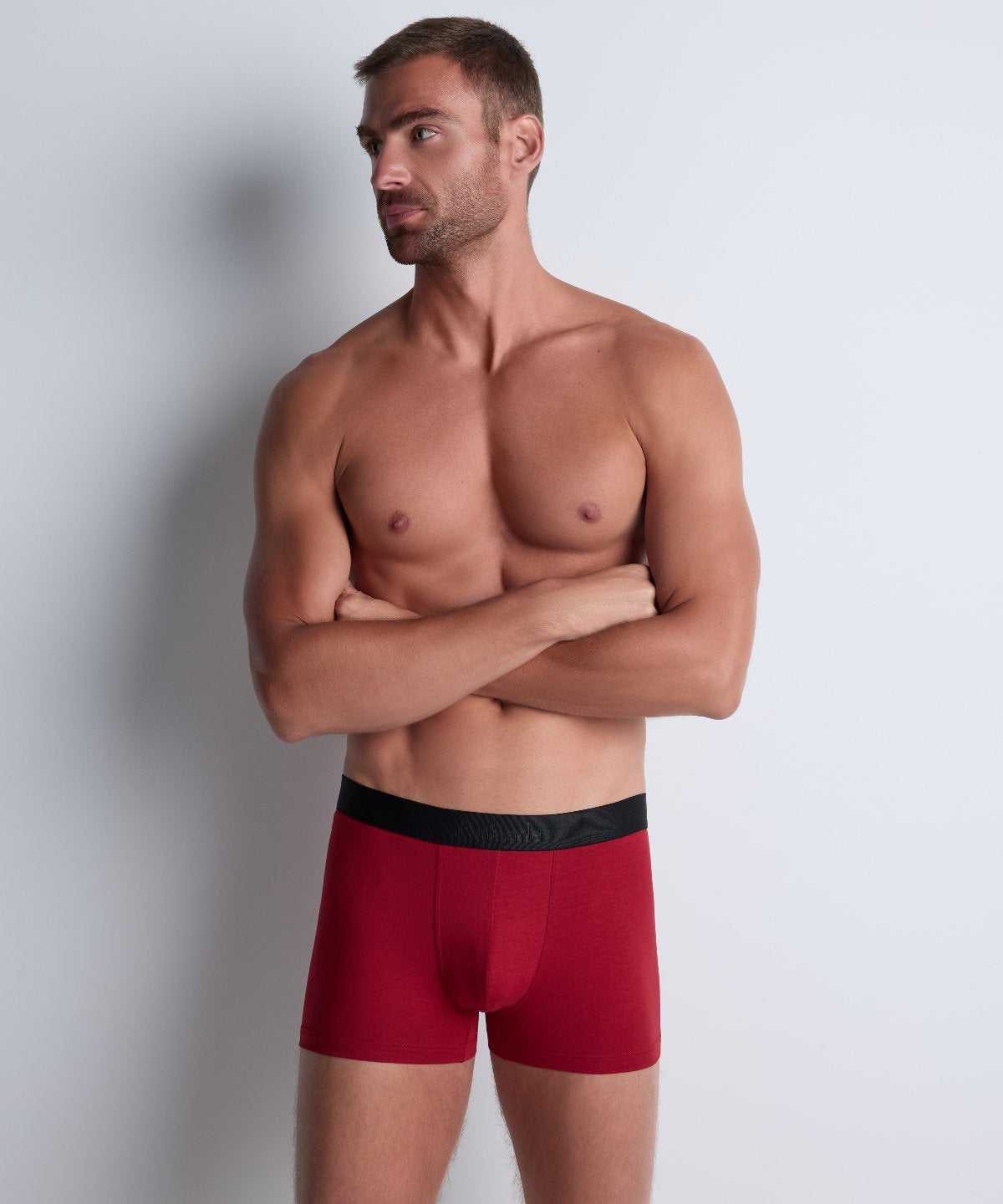 aubade-homme-pack-2-boxers-colorful-bordeaux image 2
