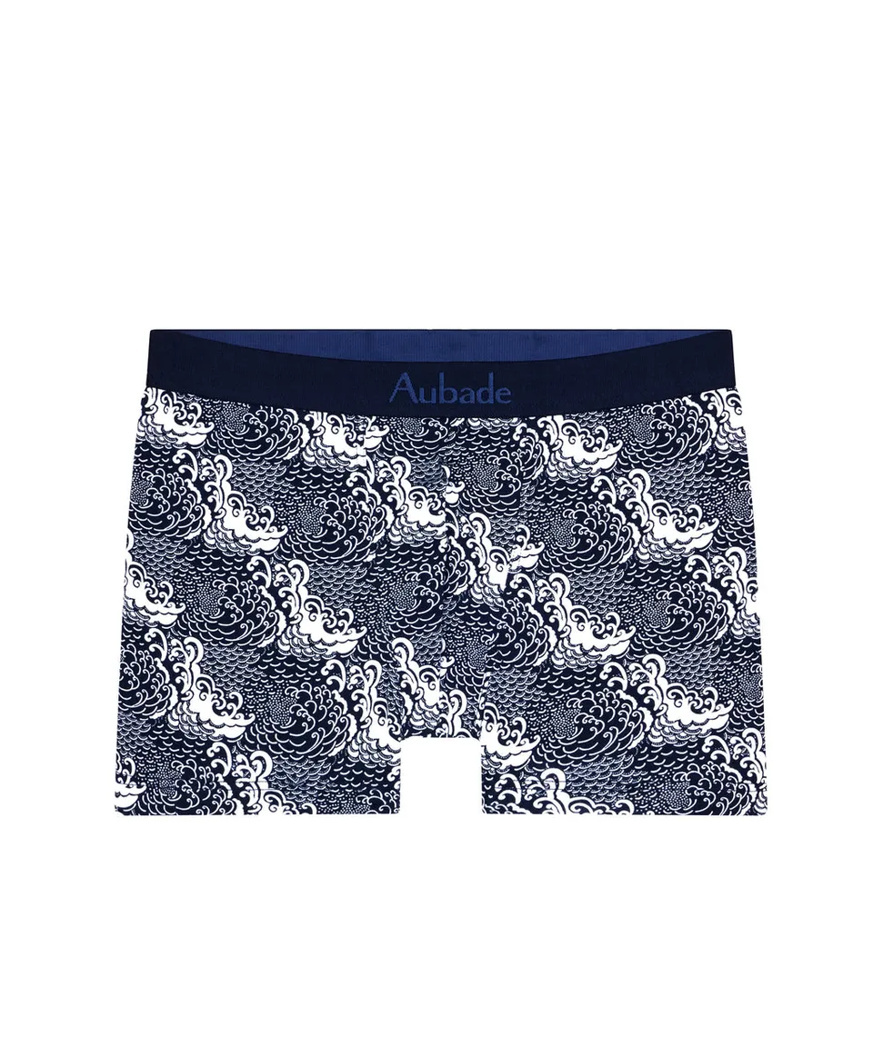 aubade-homme-new-wave-boxer-homme-bio-coton image 1