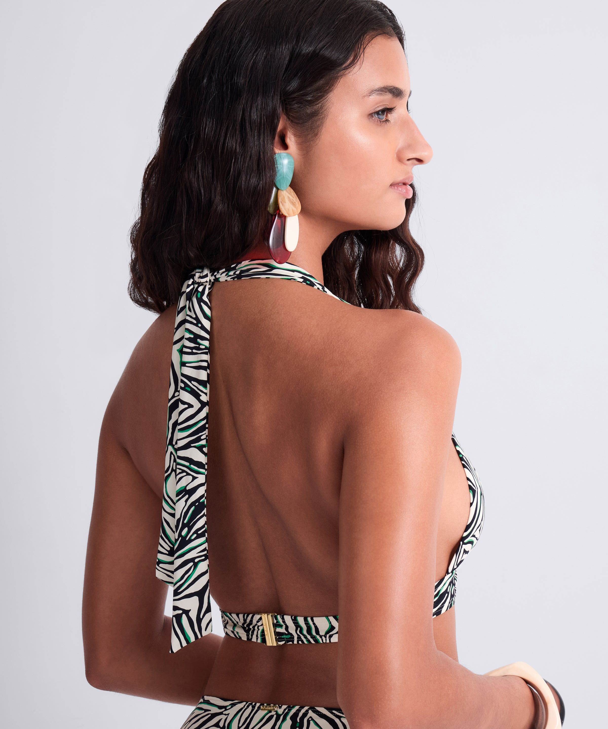 aubade-tropical-splash-haut-de-maillot-triangle-wild-stripes image 4