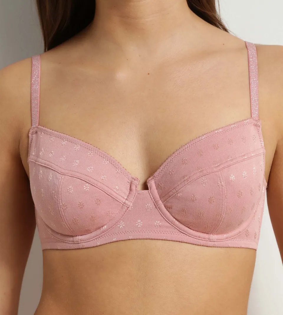 dim-cosy-time-soutien-gorge-full-cup-microfibre-rose image 1