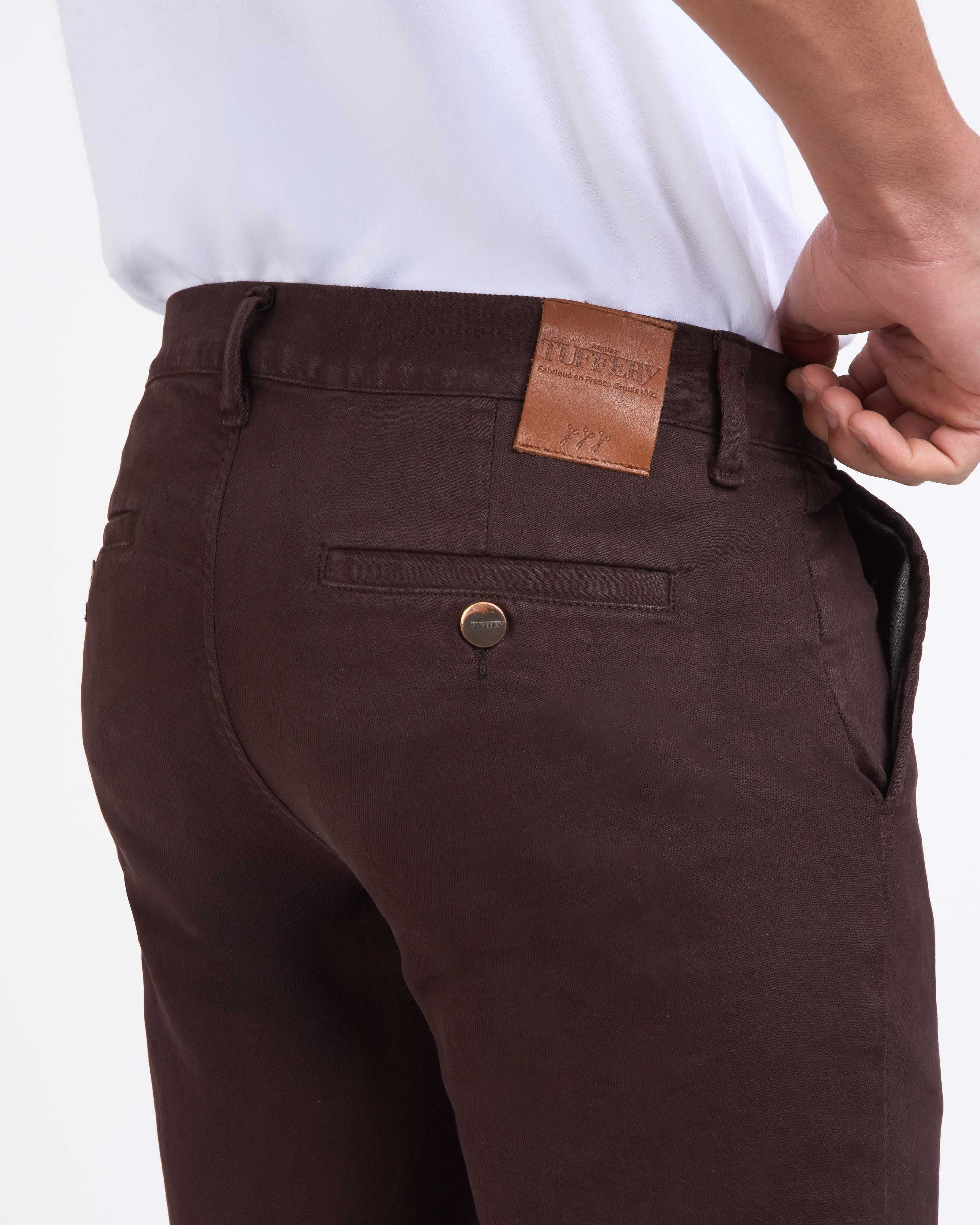 atelier-tuffery-chino-homme-droit-ajust-ernest-marron image 5