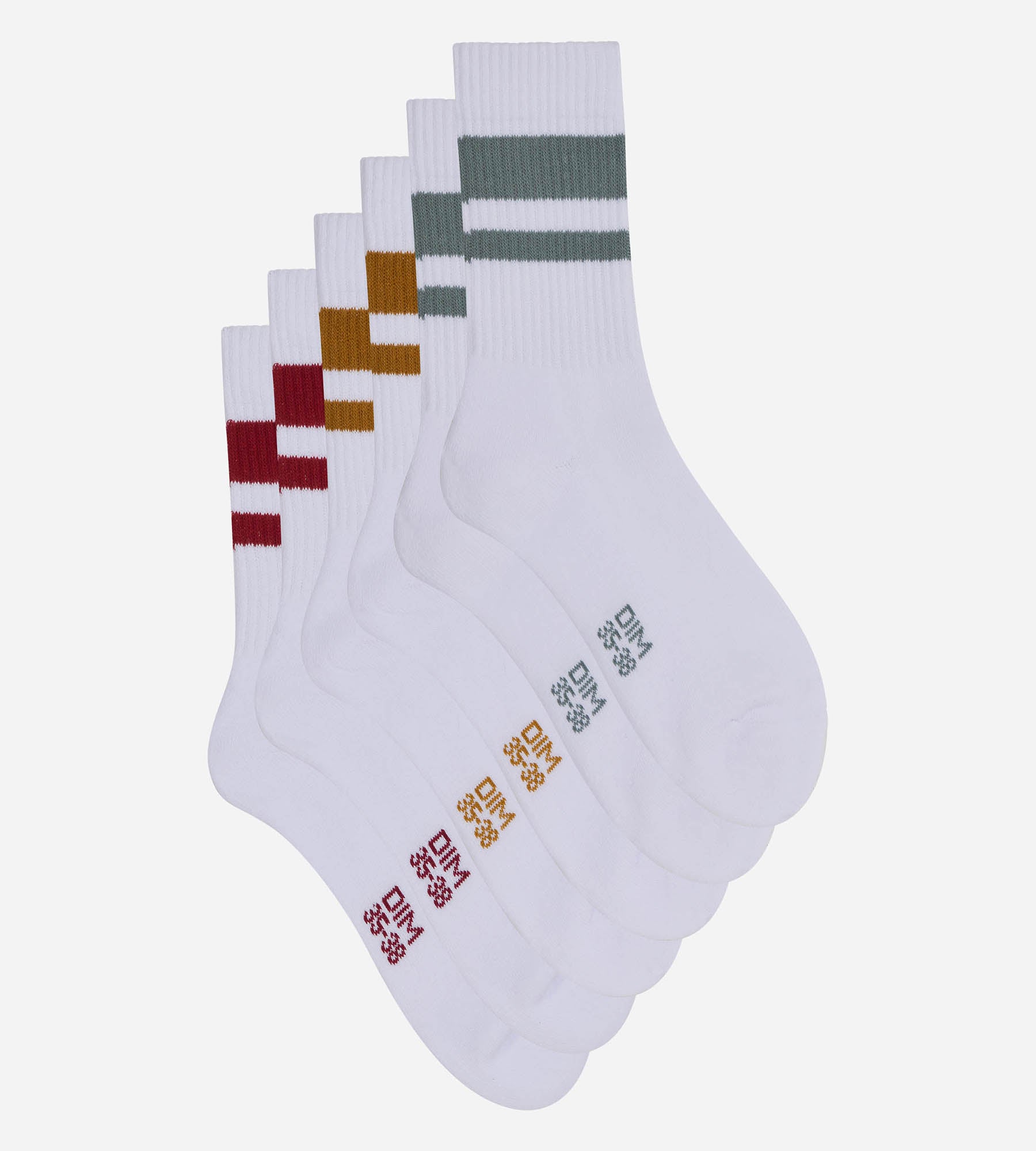 dim-lot-de-3-chaussettes-femme-coton-ecodim-sport image 5