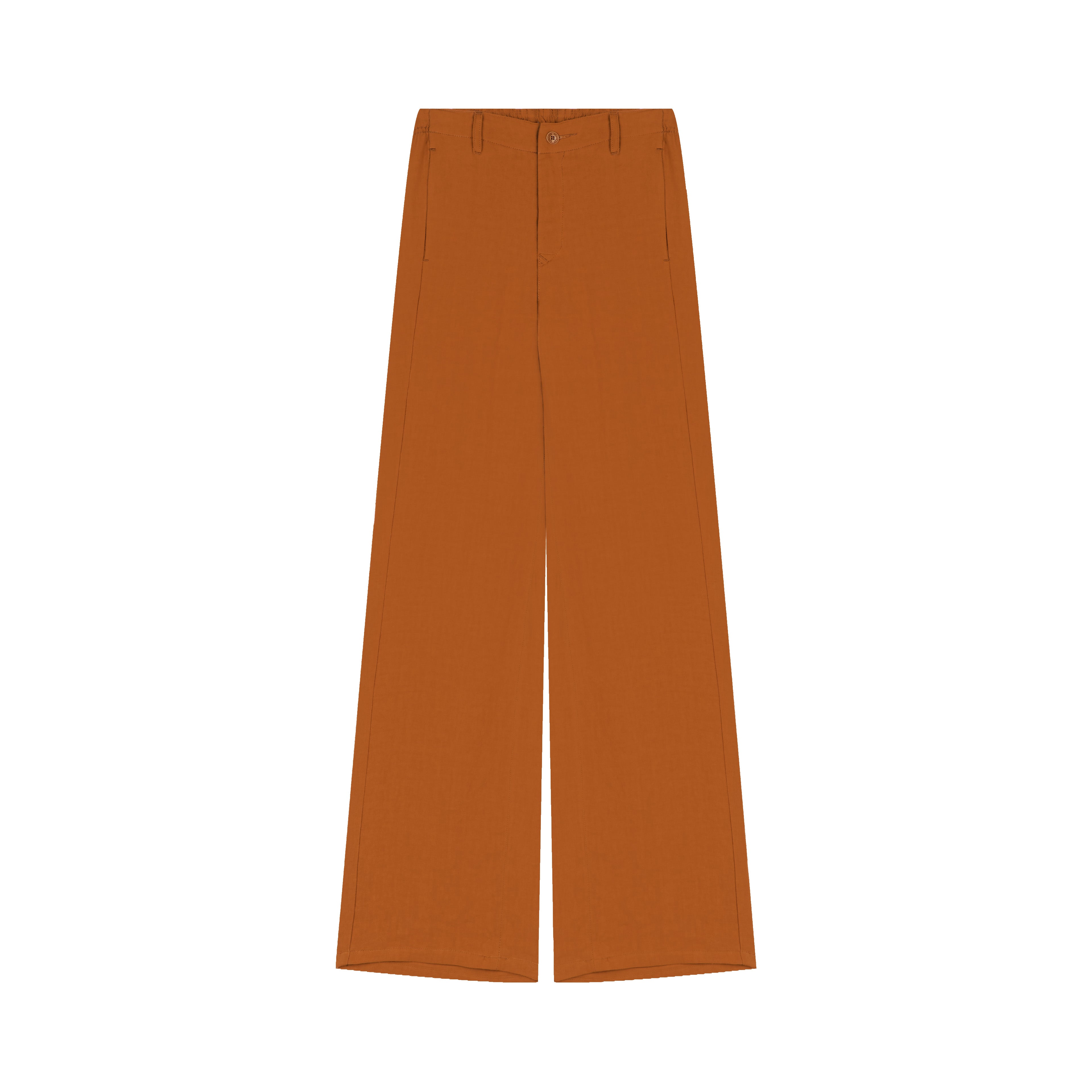 atelier-tuffery-pantalon-lise-femme-large-rouille-en-lin image 1
