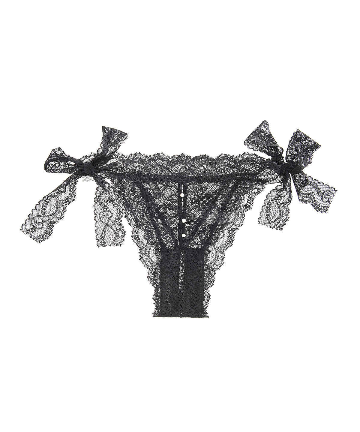 aubade-bo-te-d-sir-ensemble-noir-set-triangle-et-culotte-en-dentelle-taille-uniq image 1