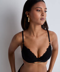aubade-into-the-groove-push-up-bra-black image 2