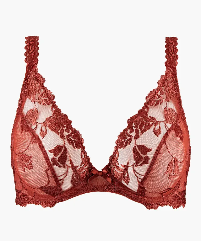 aubade-softessence-soutien-gorge-triangle-armatures-terracota image 1