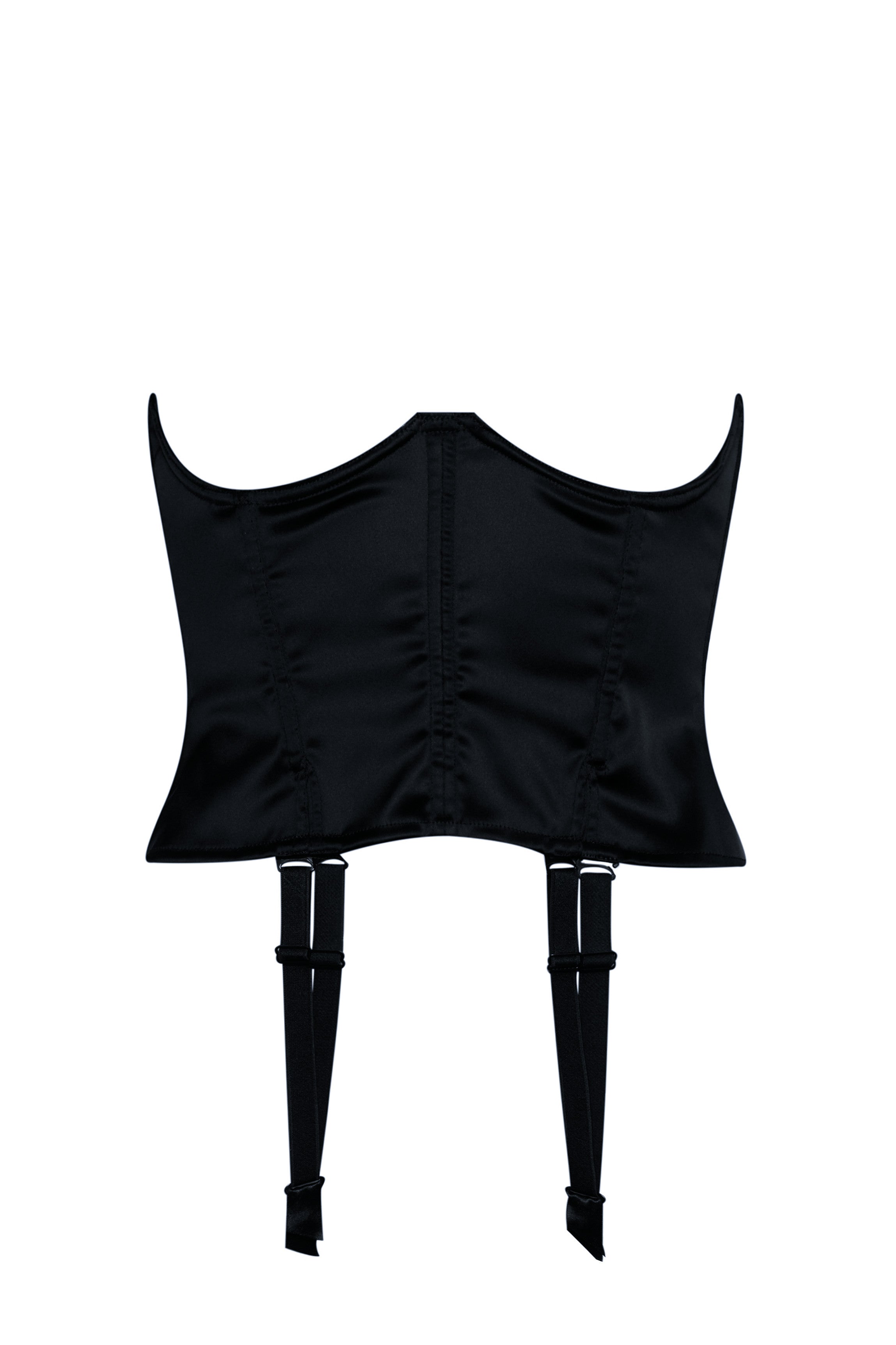 cadolle-rumba-porte-jarretelles-satin-noir image 1