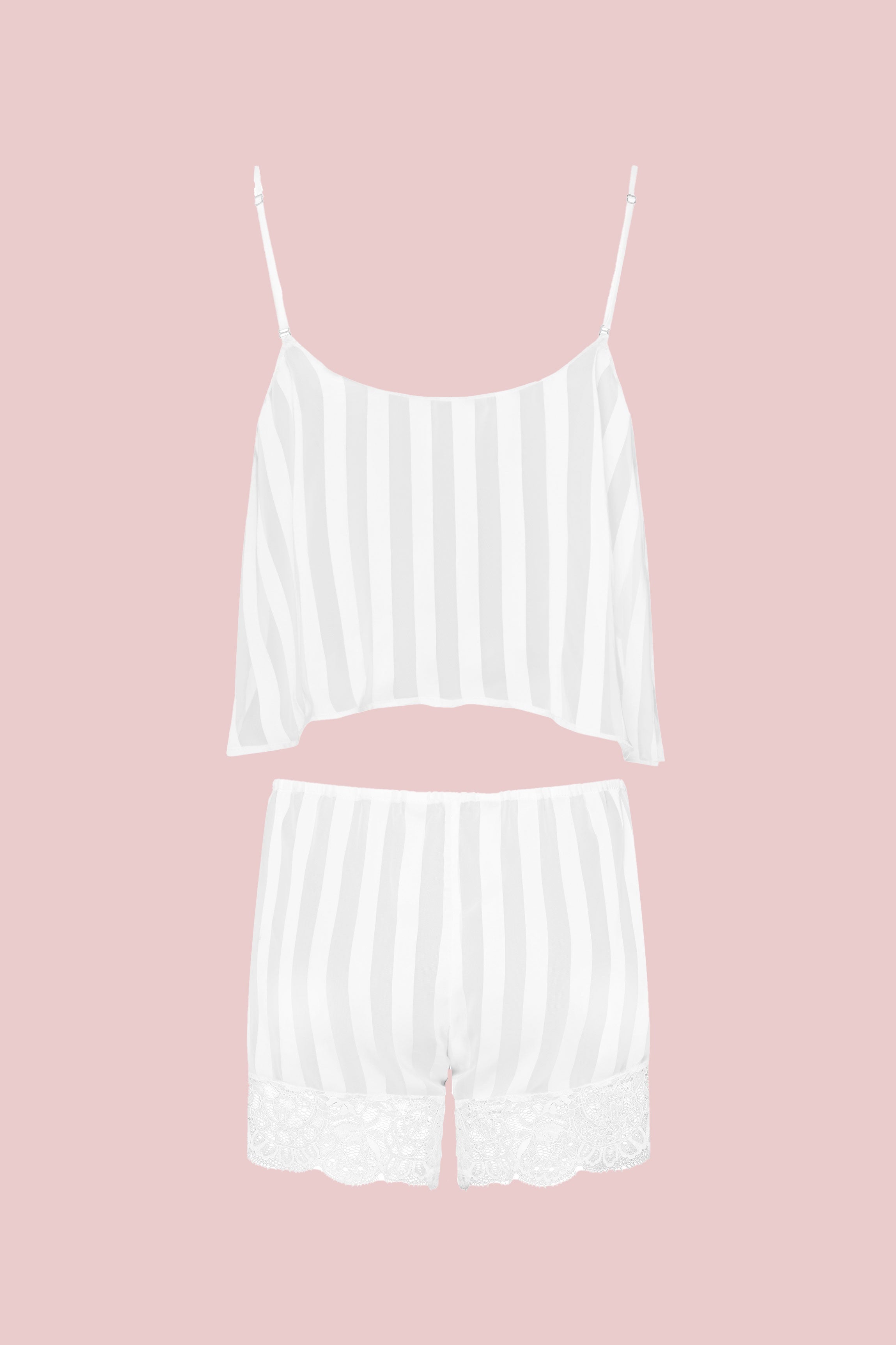 cadolle-top-short-mousseline-blanc-ensemble-pyjama-dentelle image 2