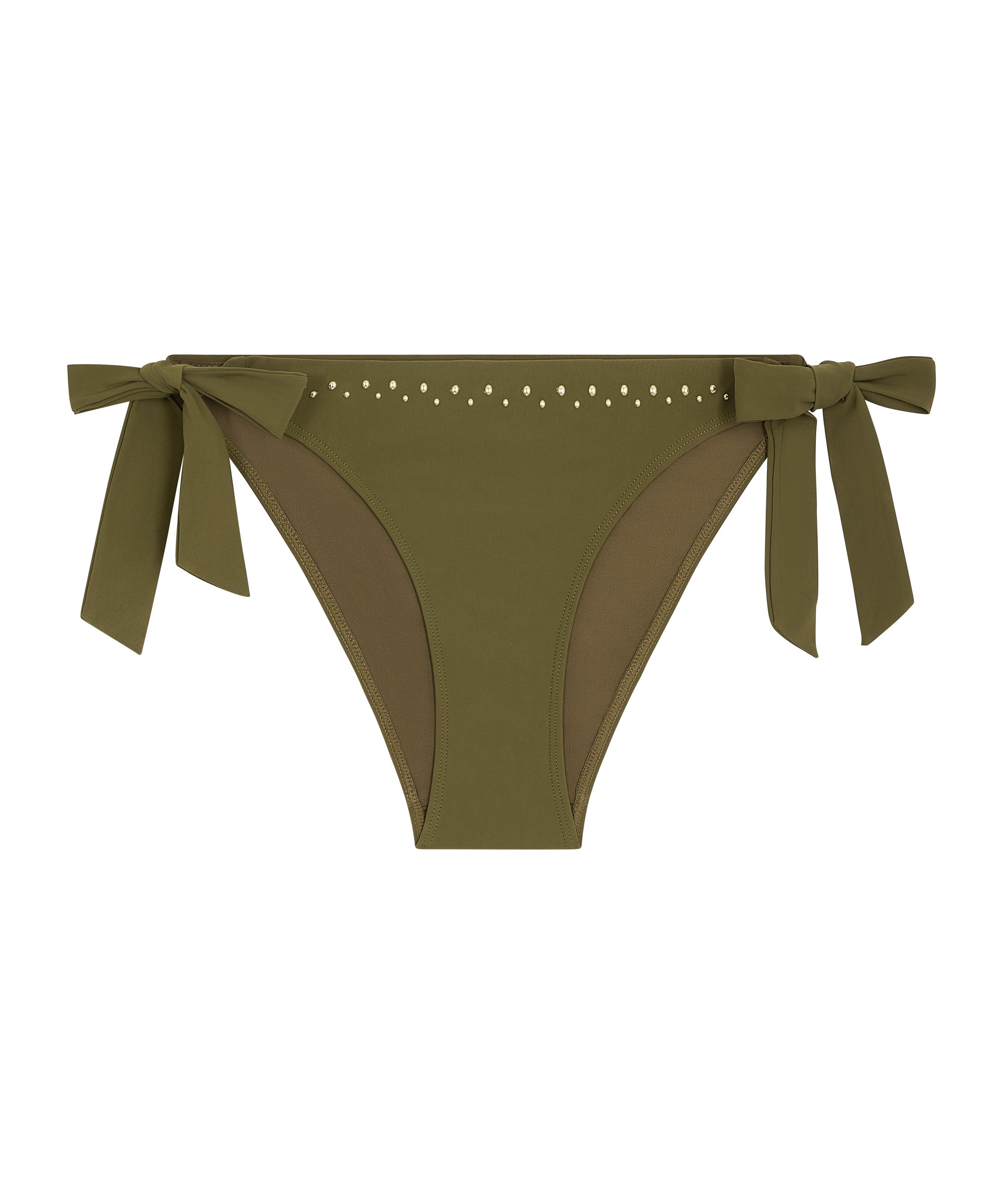 aubade-summer-stars-bas-de-maillot-taille-basse-khaki image 5