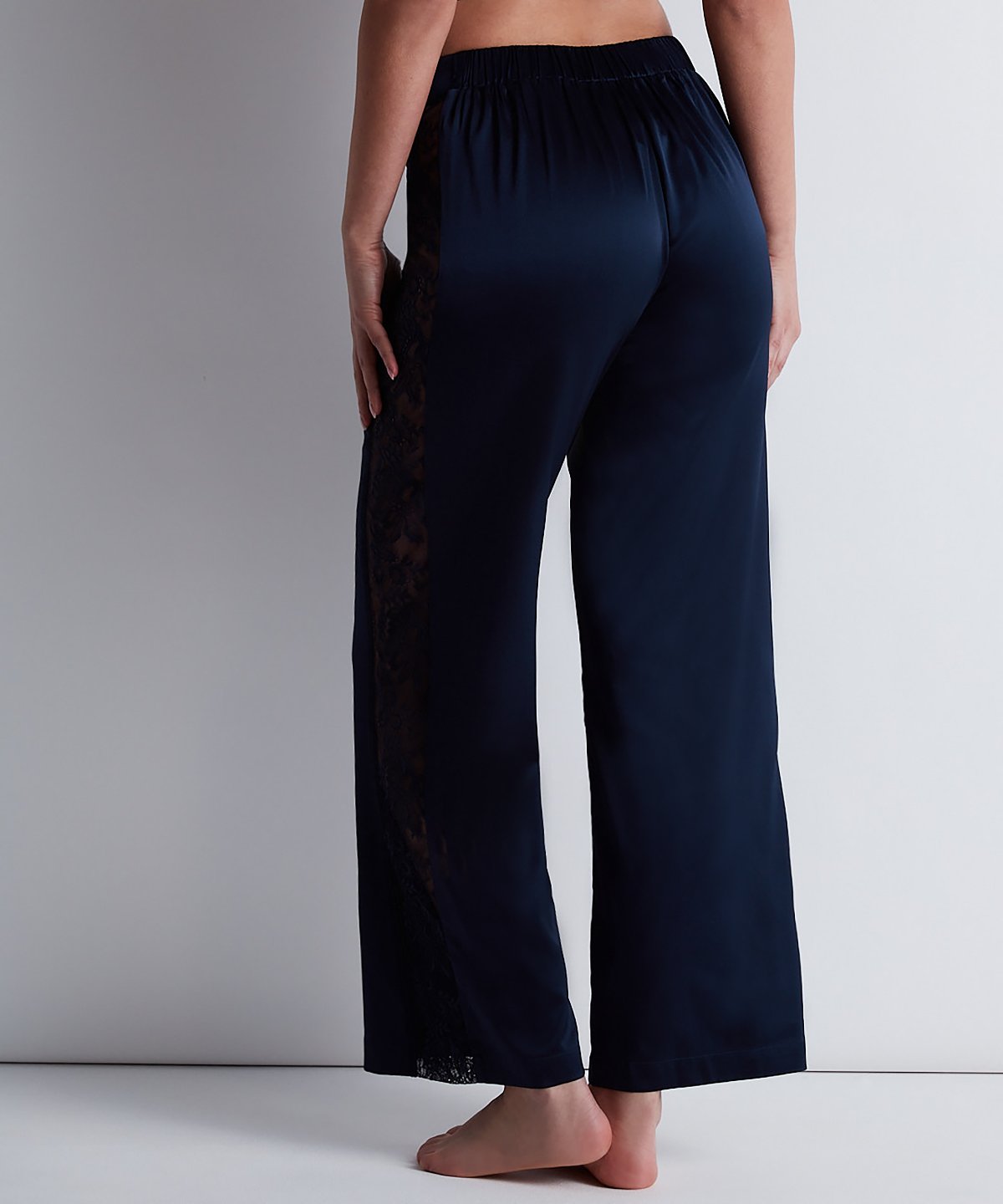 aubade-midnight-whisper-pantalon-soie-evening-blue image 4
