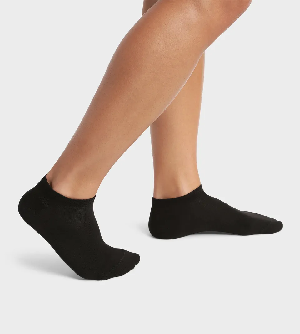 dim-good-lot-de-2-socquettes-homme-coton-bio-noir image 1