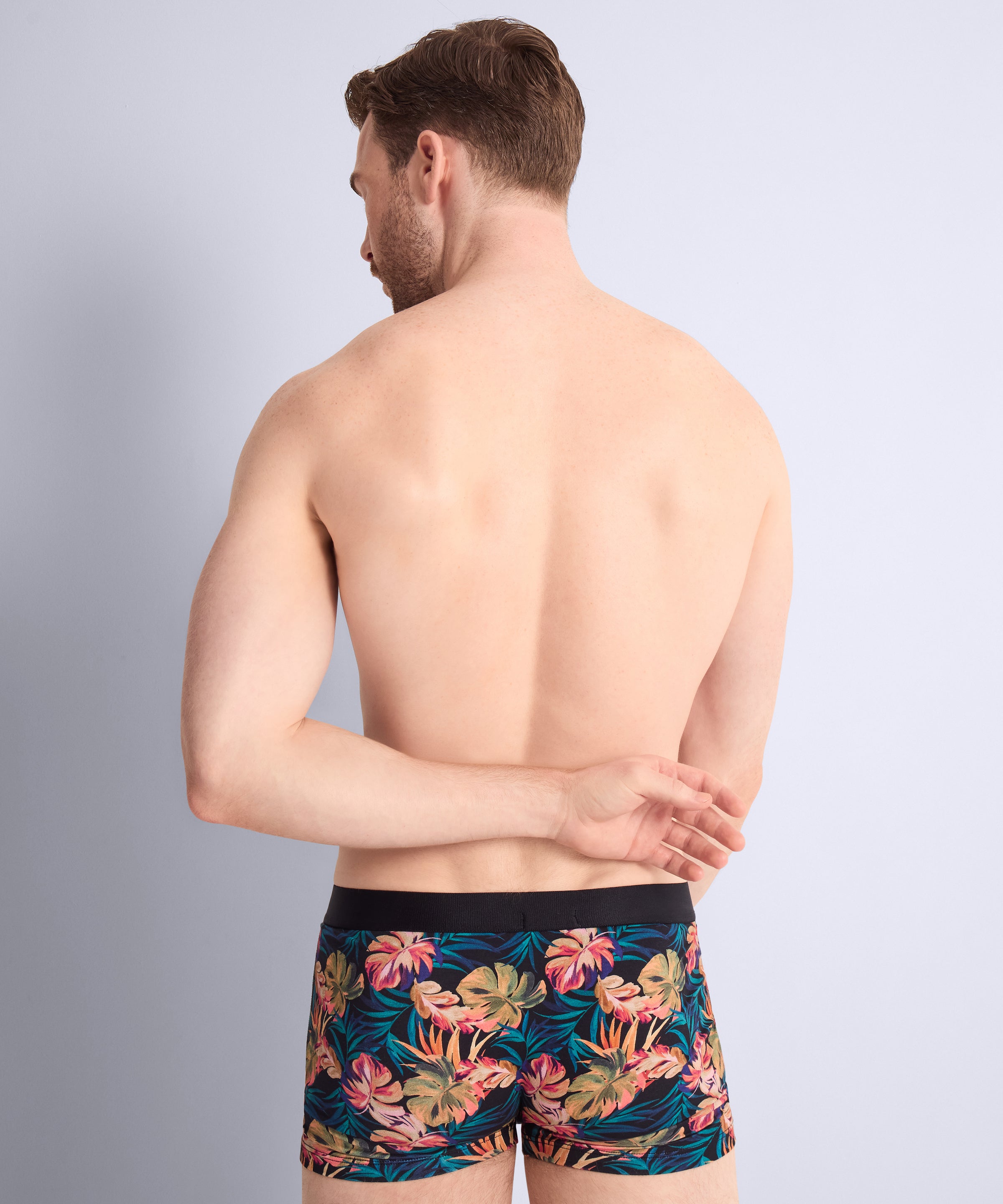 aubade-homme-boxer-paradise-flower-noir image 4