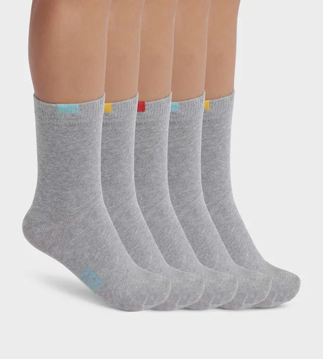 ecodim-lot-de-5-paires-de-chaussettes-enfant-coton-gris-chin image 1