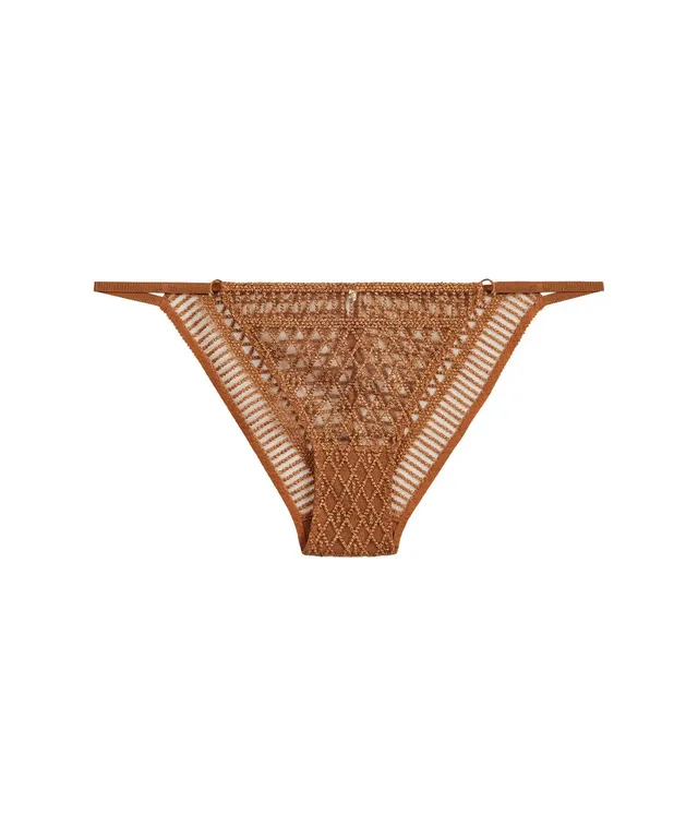 aubade-stardust-dream-culotte-mini-c-ur-ambre-or image 1