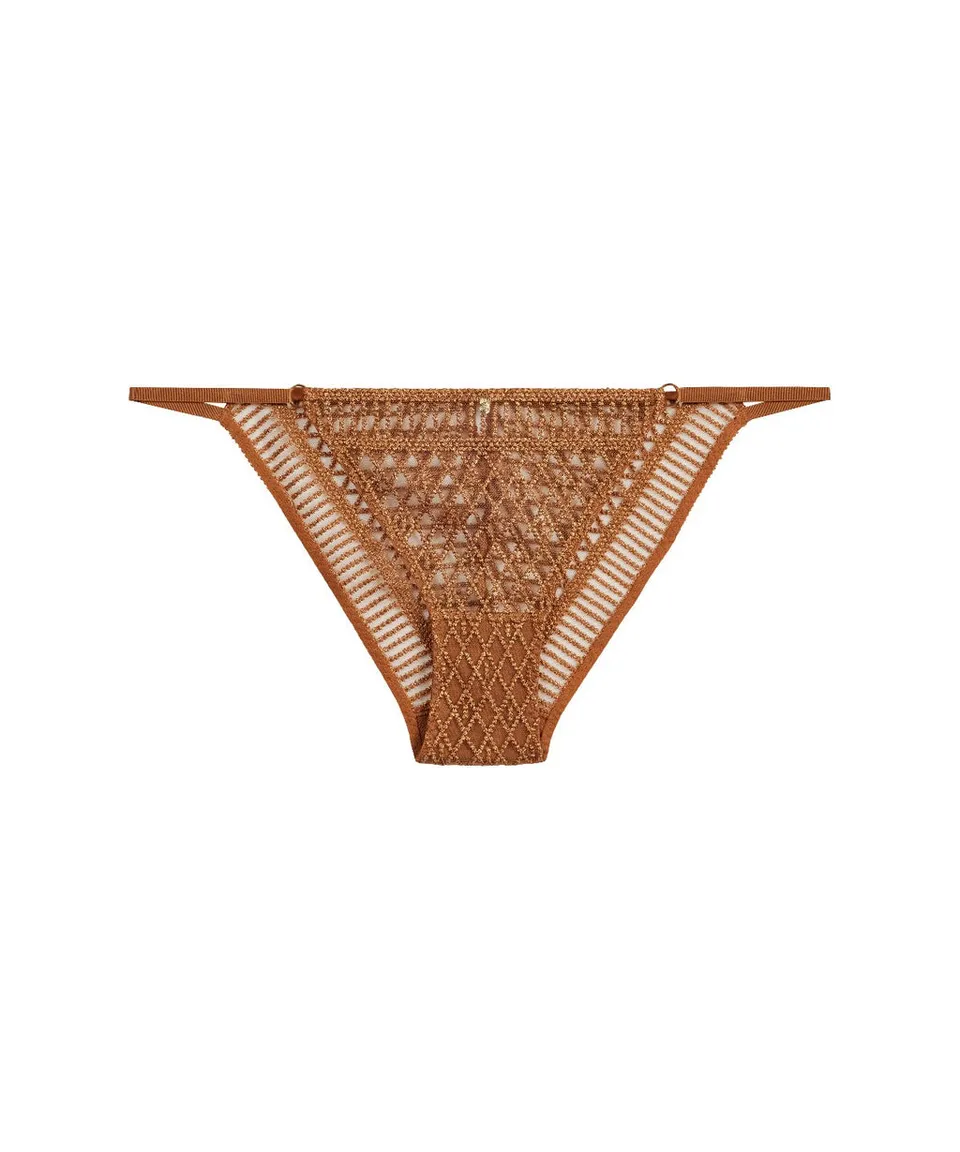 aubade-stardust-dream-culotte-mini-c-ur-ambre-or image 1