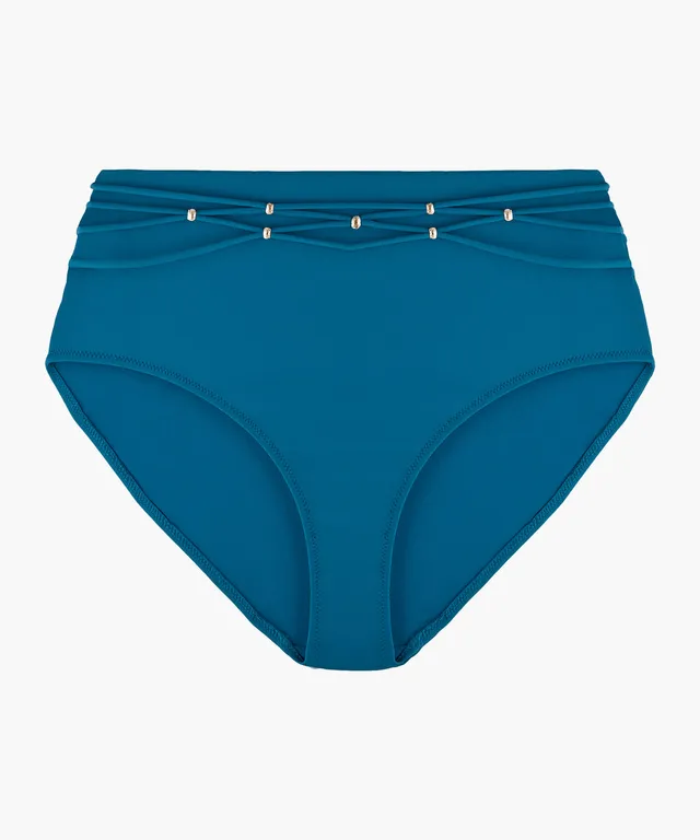 aubade-secret-laguna-culotte-taille-haute-teal image 1