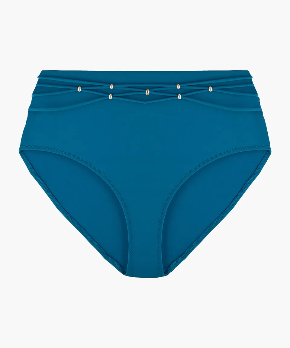 aubade-secret-laguna-culotte-taille-haute-teal image 1