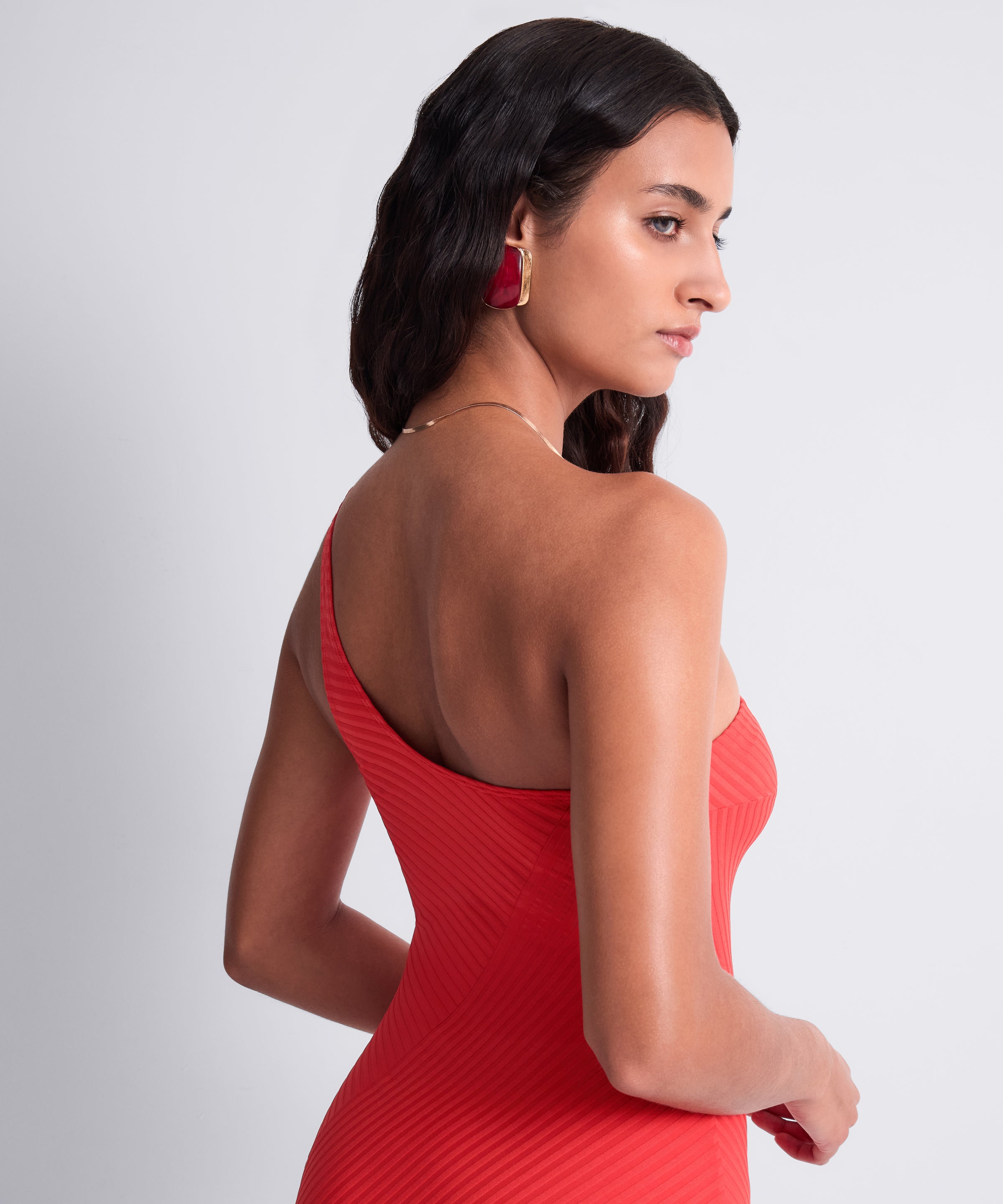 aubade-sun-pop-maillot-une-pi-ce-asym-trique-corail-2 image 4