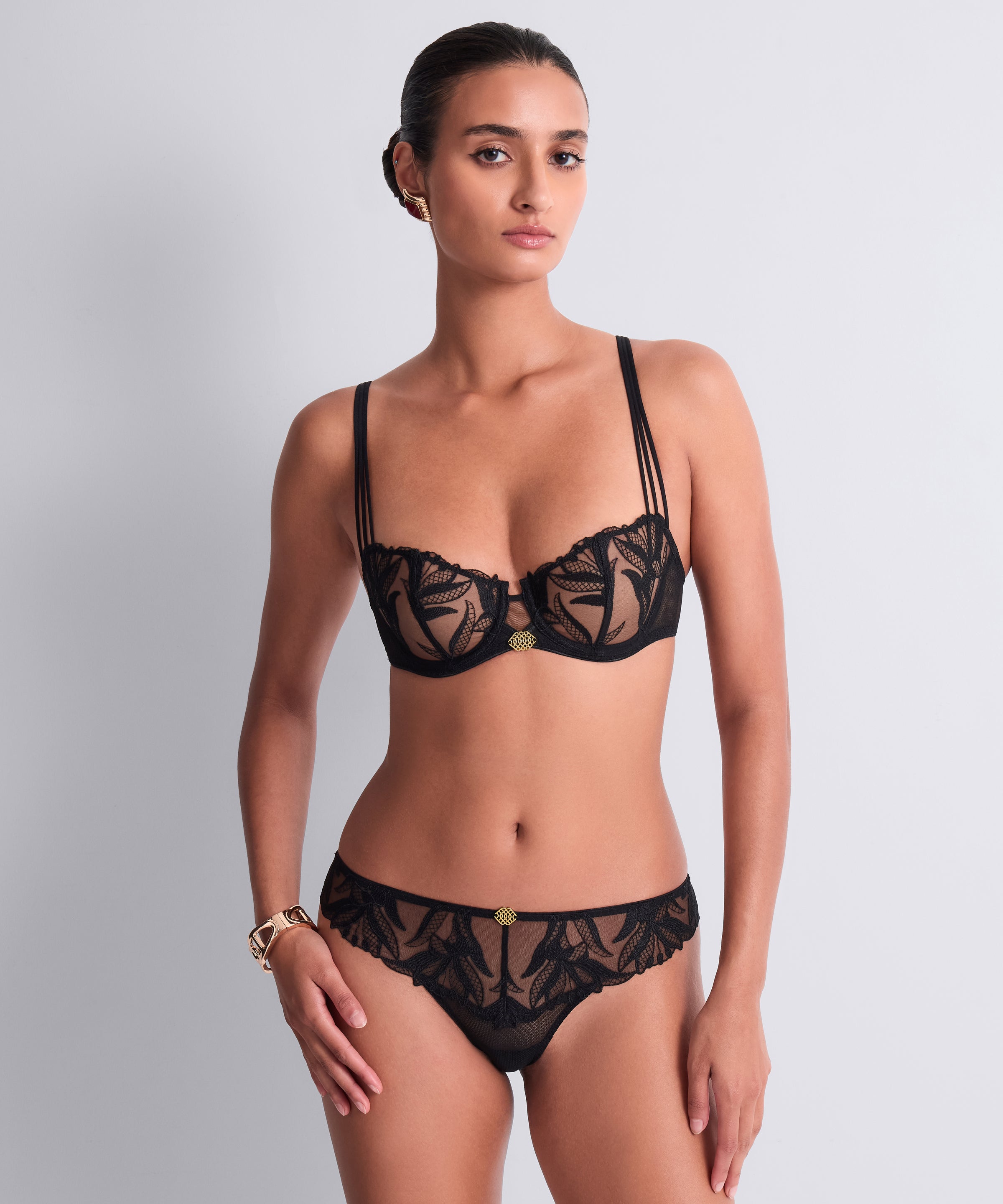 aubade-sweet-euphoria-soutien-gorge-corbeille-armatures-black image 3