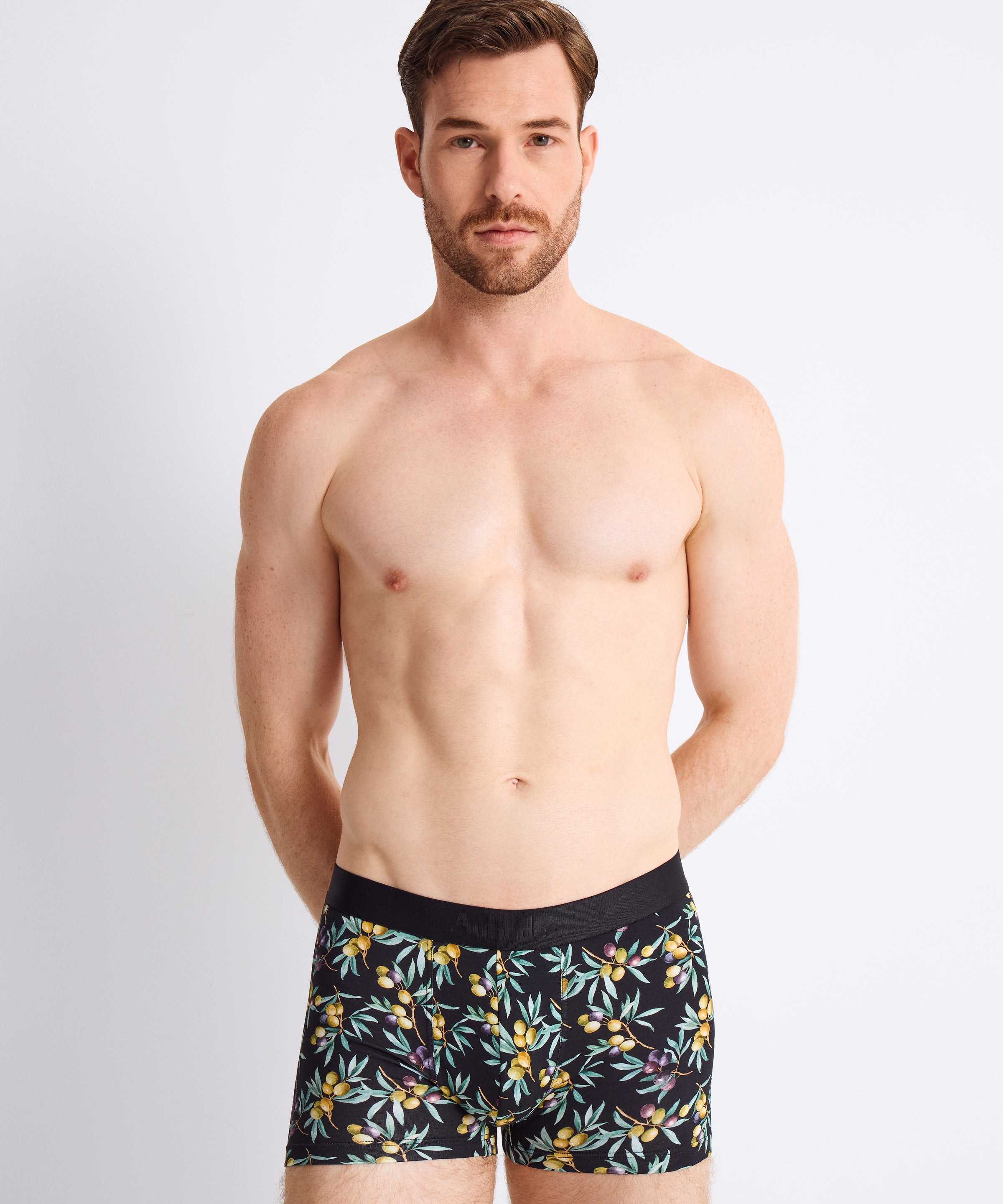 aubade-homme-pack-2-boxers-olives image 2