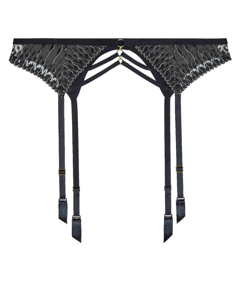 aubade-voodoo-kiss-porte-jarretelles-millenium-black image 1