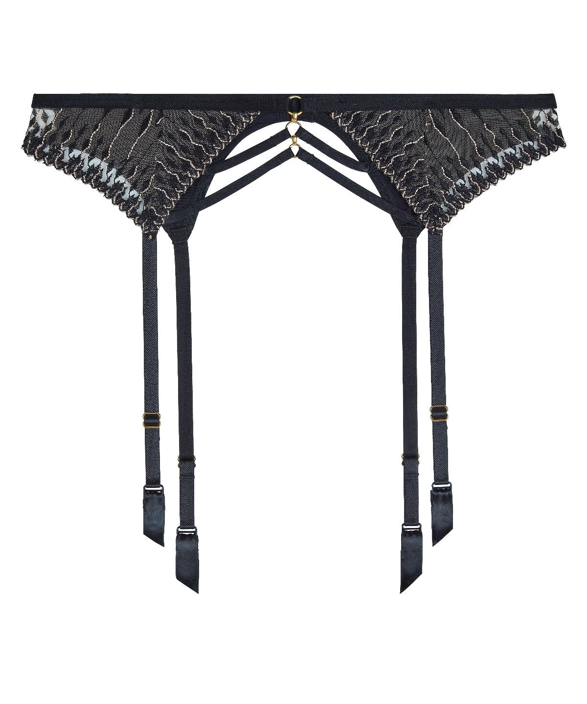 aubade-voodoo-kiss-porte-jarretelles-millenium-black image 1