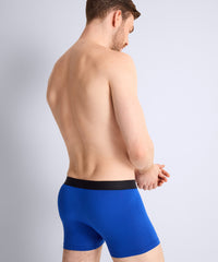 aubade-homme-pack-2-boxers-birds-uni-bleu image 5