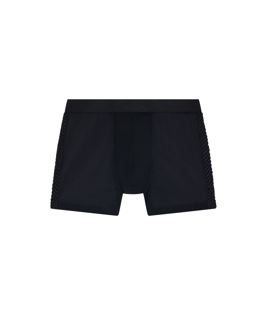 aubade-homme-boxer-sheer-noir-transparent image 1