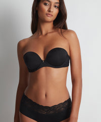 aubade-sweetessence-bandeau-push-up-coques-noir image 4