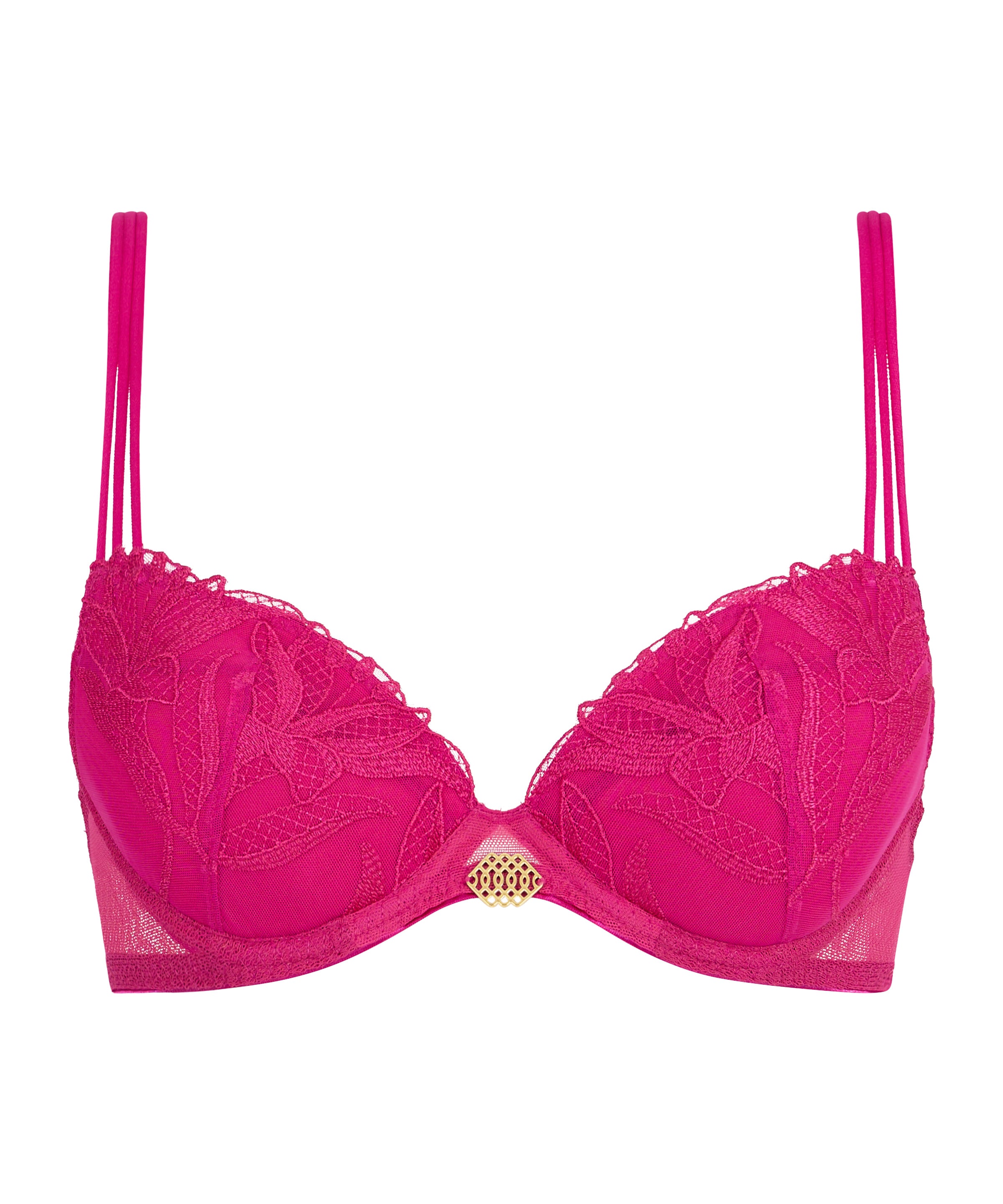 aubade-sweet-euphoria-soutien-gorge-push-up-plunge-passion-rose image 8