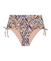 aubade-aurora-sands-boho-bas-de-bikini-taille-haute-fronces-ajustables-imprim-pe image 6