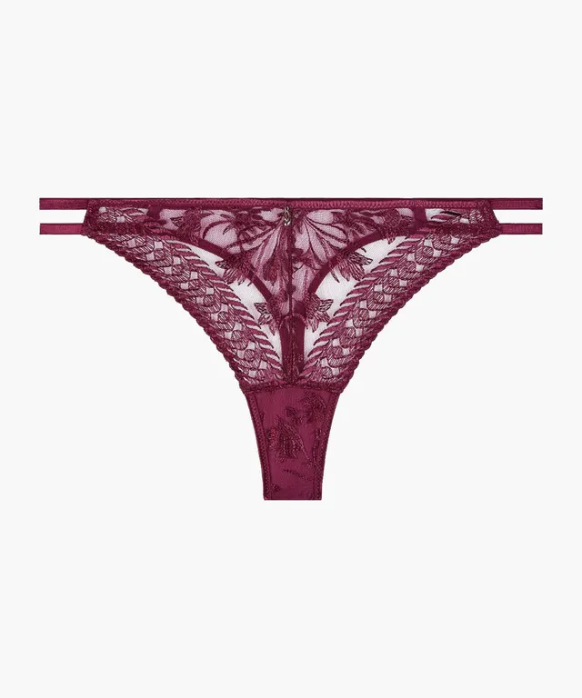 aubade-magnetic-spell-tanga-crimson-red image 1