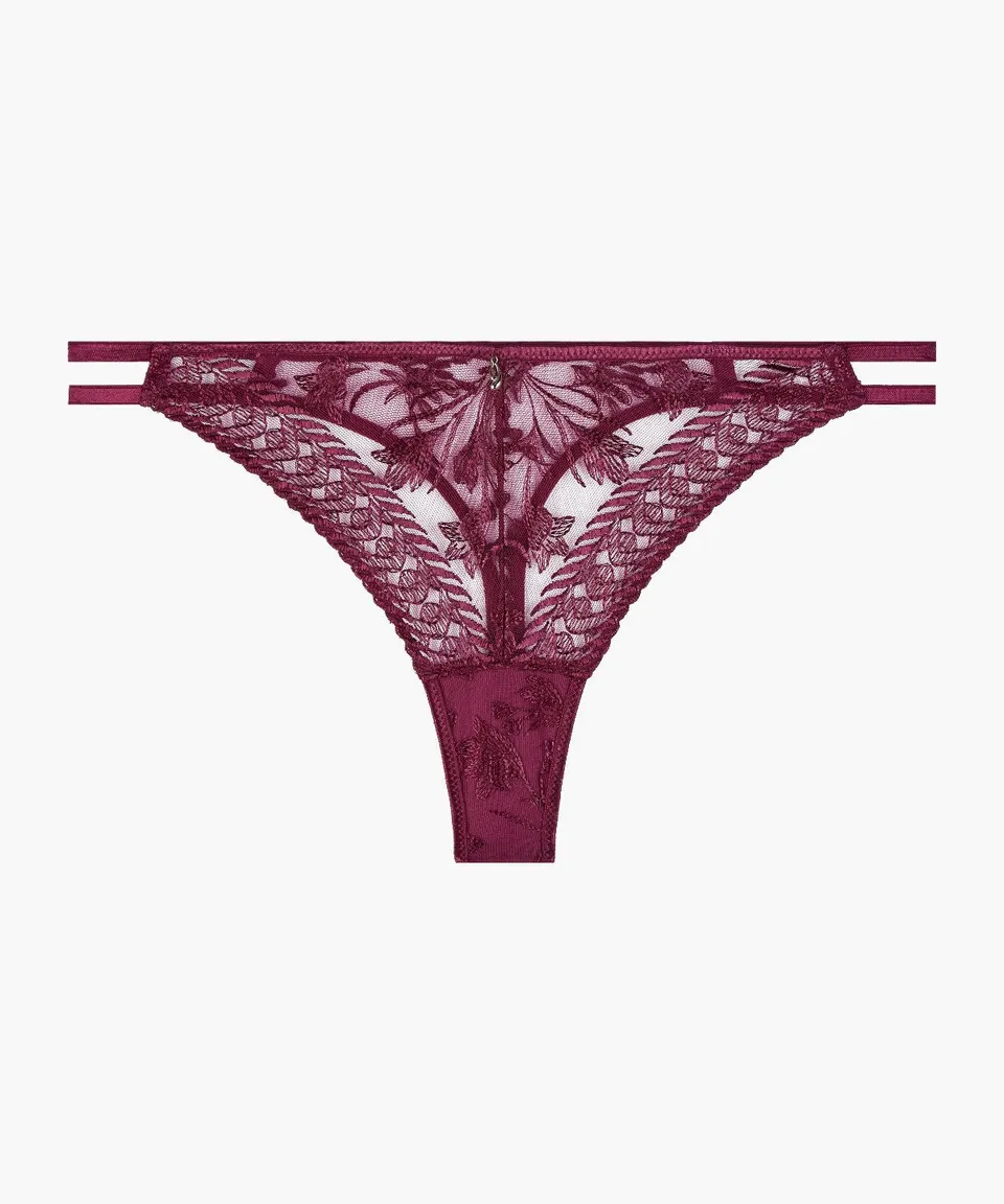 aubade-magnetic-spell-tanga-crimson-red image 1