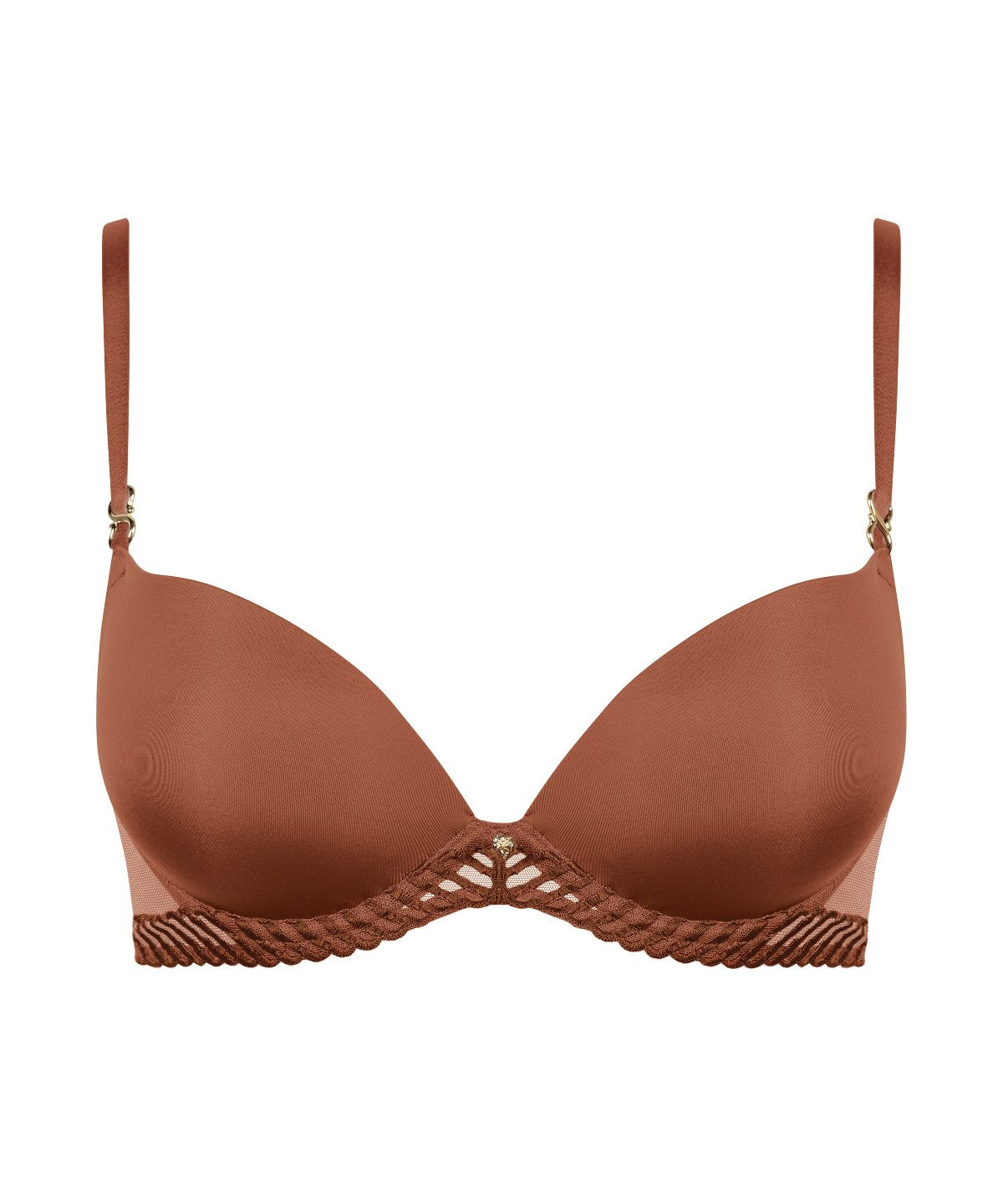 aubade-sheer-emotion-soutien-gorge-push-up-honey image 1