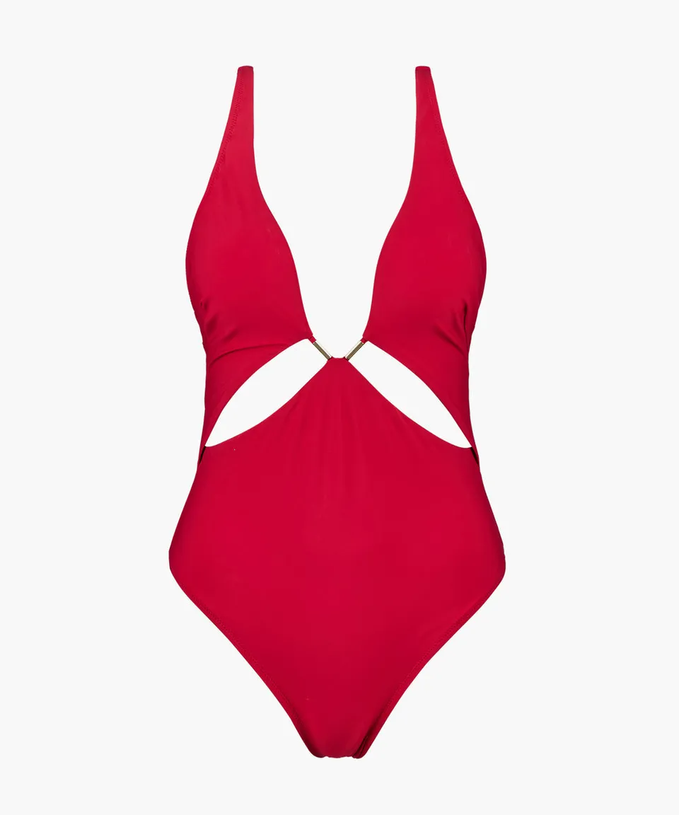 aubade-beach-escape-maillot-1-pi-ce-armatures-hibiscus image 1