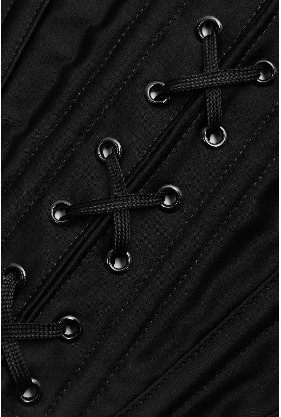 cadolle-exos-serre-taille-satin-noir image 5