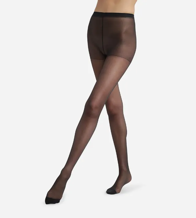 dim-ultra-resist-collant-transparent-voile-lycra-noir-20d-renforc image 1