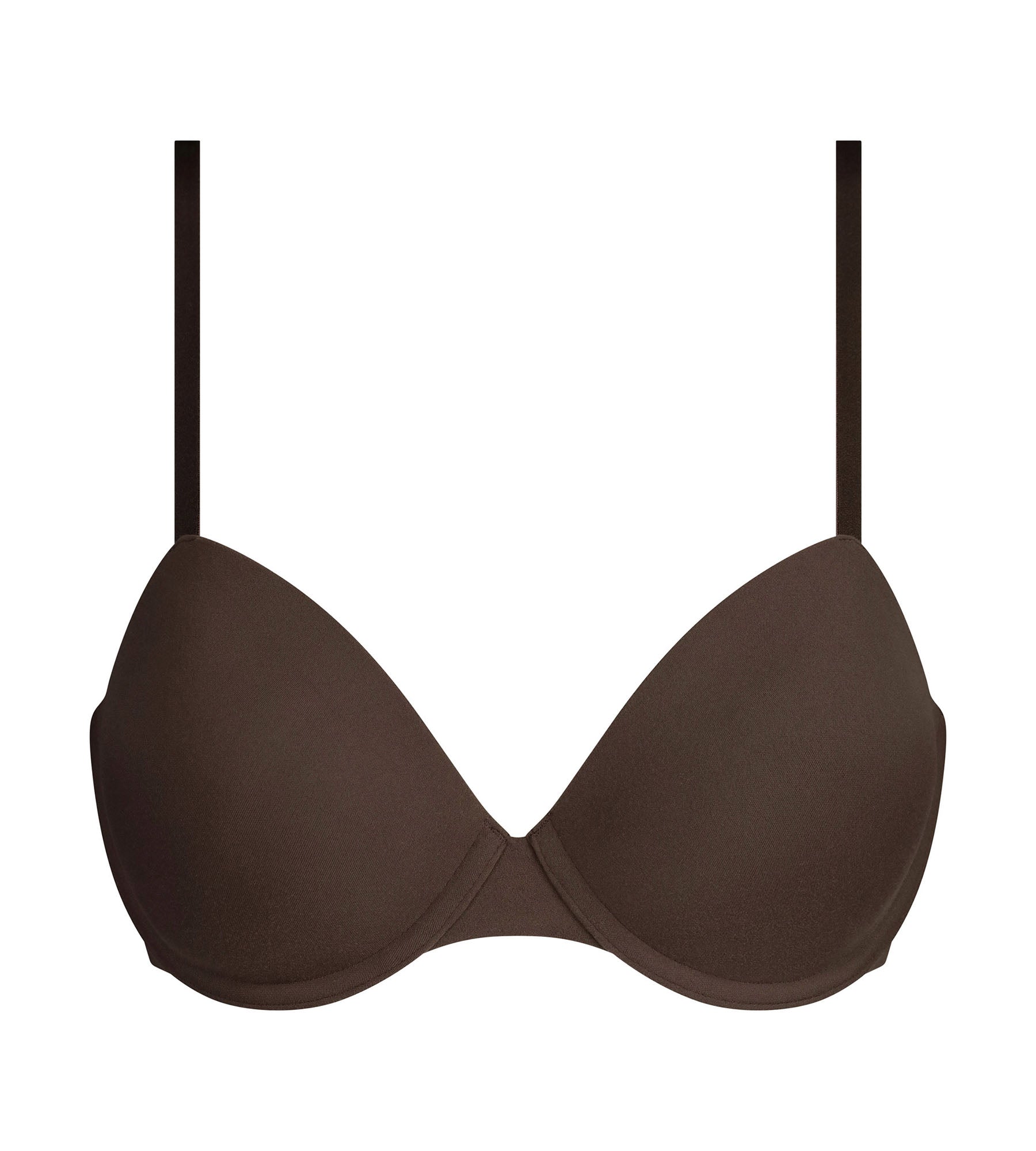 dim-invisible-soutien-gorge-padd-armatures-en-microfibre-marron-fondant image 5