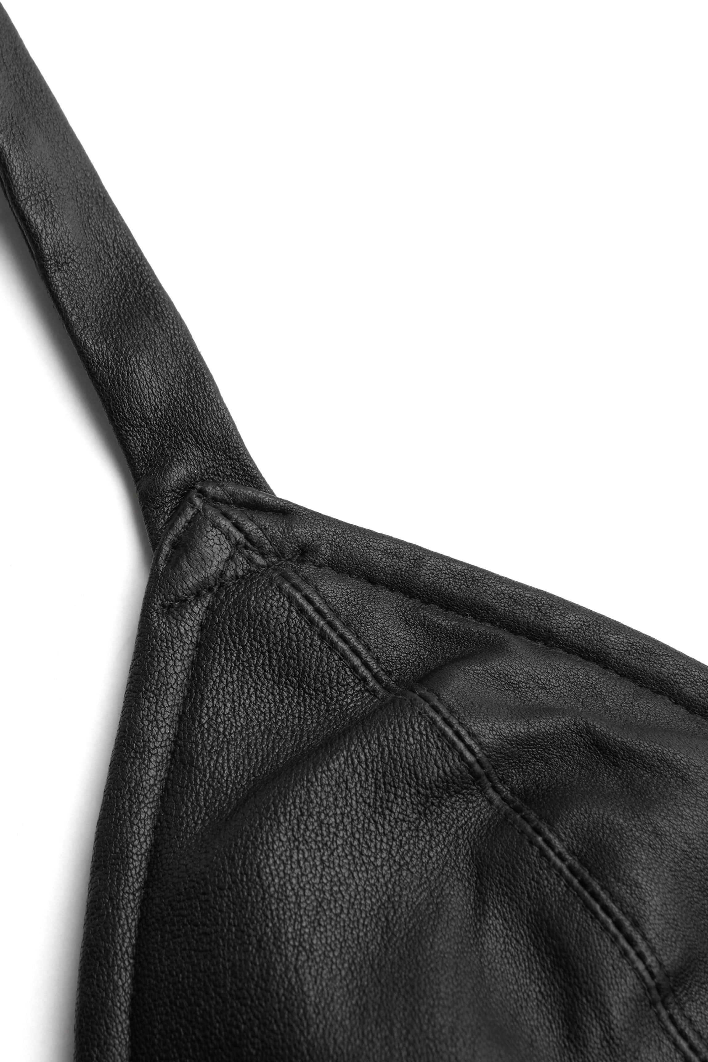 cadolle-gloria-bustier-court-cuir-noir image 3