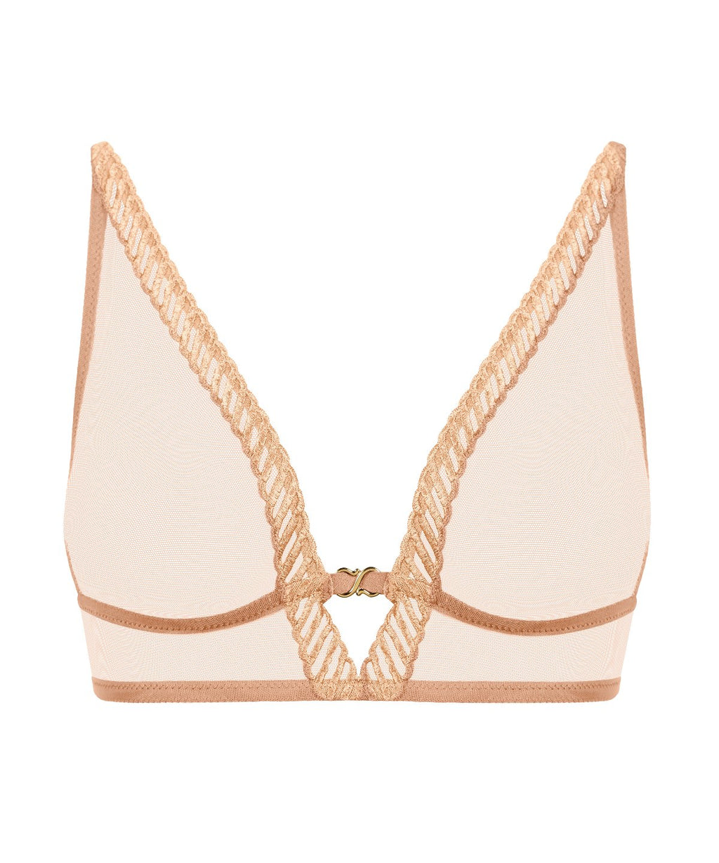 aubade-sheer-emotion-soutien-gorge-triangle-sans-armatures-sable image 1