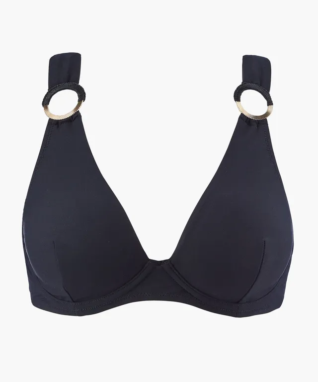 aubade-secret-cove-haut-de-maillot-triangle-armatures-noir image 1