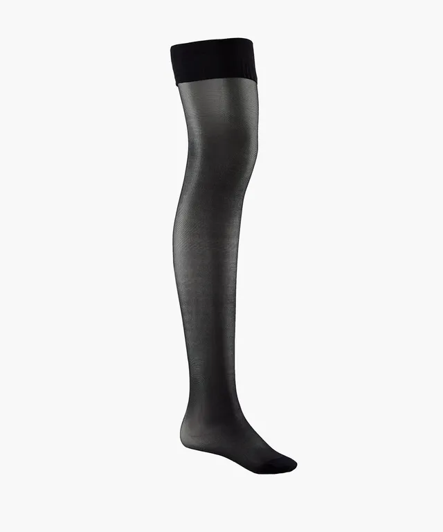 aubade-les-bas-d-aubade-bas-port-s-noir-couture-vintage-30-den-made-in-italy image 1